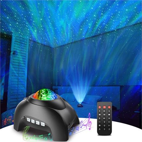 Rossetta Star Projector Galaxy Projector for Bedroom Bluetooth Speaker and Whit