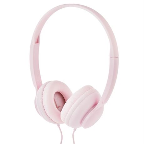Onn. on-ear Wired Headphones  Pink  set of 3