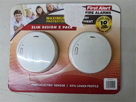 First Alert Photoelectric Smoke Alarm - 2 Pack