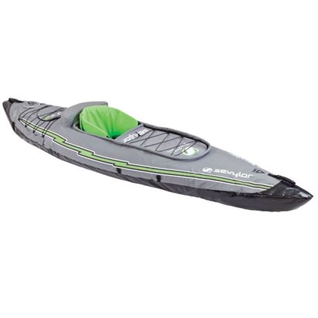 Sevylor QuickPak K5 24 Gauge PVC Polyester 1 Person Inflatable Kayak wHand Pum