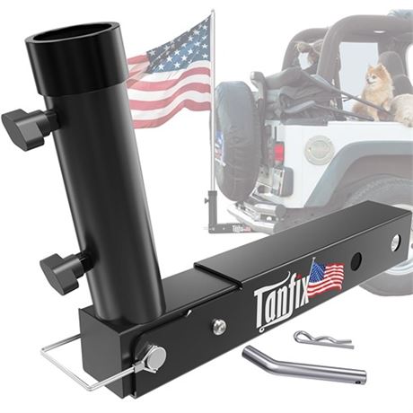 Tanfix Foldable Hitch Mount Flagpole Holder  All
