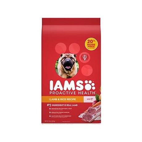 IAMS Proactive Health Minichunks Lamb and Rice Recipe Dry Dog Food  15 Lb Bag