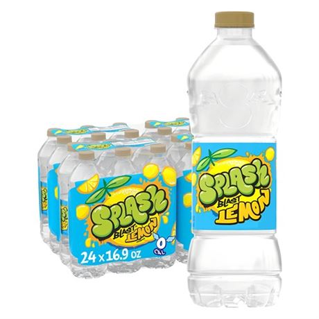 Splash Refresher Lemon Flavor Water Beverage 16.9