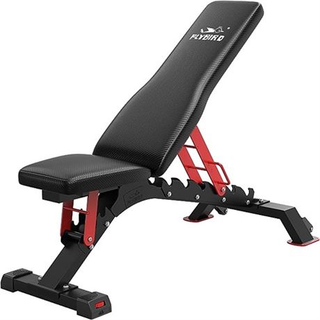 FLYBIRD Weight Bench 1200LBS Weight Capacity Strength Training Bench