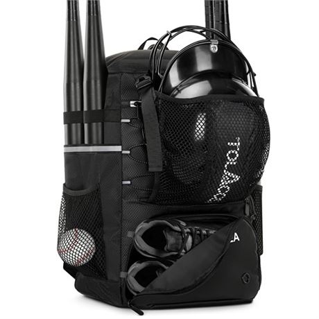 Tolaccea Baseball Backpack Baseball Bat Bag for Youth Adult Lightweight Equipme