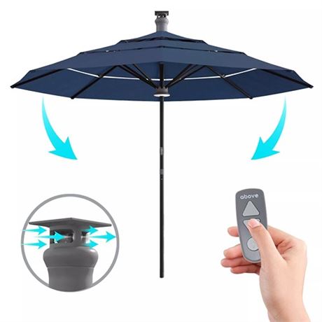 Above Octagon Height Series Smart Sunbrella Outdoor Patio Market Umbrella