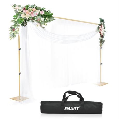 EMART Backdrop Stand 6.5x10 ft Adjustable Photo Background Pipe and Drape Phot