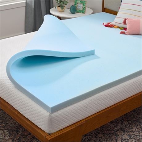 LINENSPA Memory Foam Mattress Topper - 2 Inch Gel