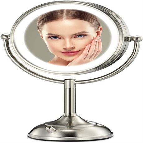 VESAUR Professional 8.5 Large Lighted Makeup Mirror Updated with 3 Color Lig