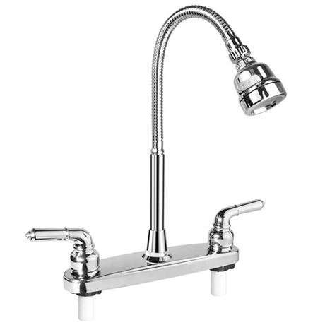 EXCELFU RV Kitchen Faucet Replacement RV Kitchen Sink Faucet with Flexible Arc