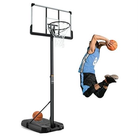 Basketball Hoop Portable Basketball System with Adjustable Height with Big Back