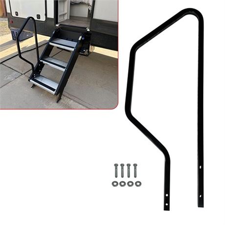 Step Handrail for Step Above 2nd Generation RV Entry Step. STP214-121H 3 Step H