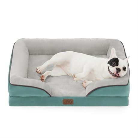 Bedsure Orthopedic Dog Bed for Medium Dogs - Waterproof Dog Sofa Bed Medium Sup