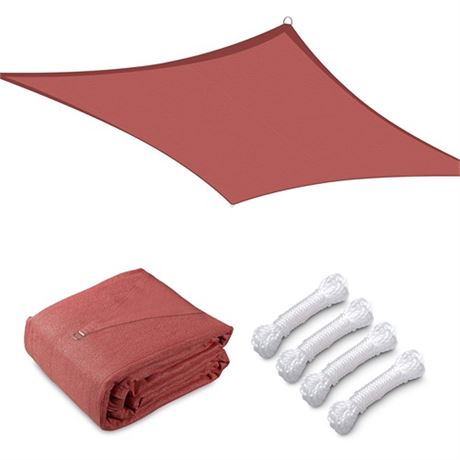 Yescom 1 Pack 13x19 Rectangle Sun Shade Sail Red