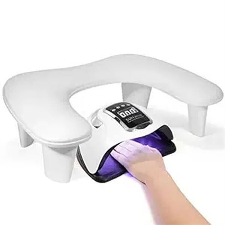 Arm Rest Stand White Cushion