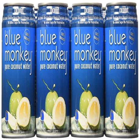 Blue Monkey Natural Coconut Water - 330ml - 24 Pack-BEST 032024