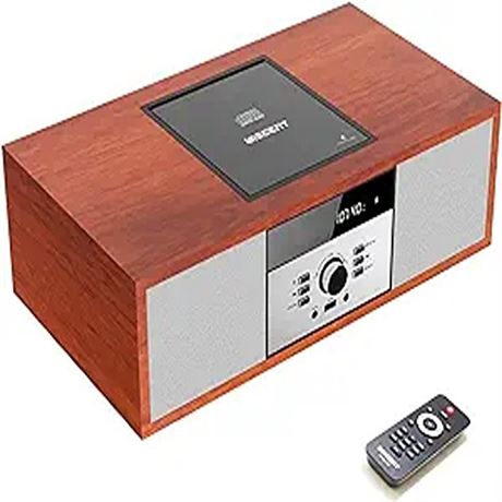Nostalgic Bluetooth Stereo System for Home WISCENT Vintage Micro HiFi Systems