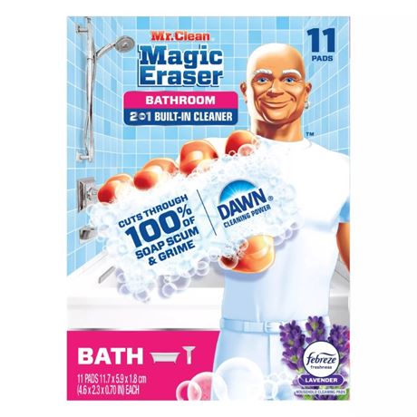Mr. Clean 2-In-1 Bathroom Magic Eraser Sponges - 11 Count