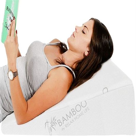 7.5 Inch Bed Wedge Pillow for Acid Reflux or Sleeping  1.5 Inch Memory Foam To