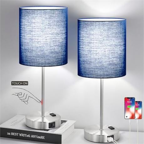 Set of 2 Touch Control Table Lamps