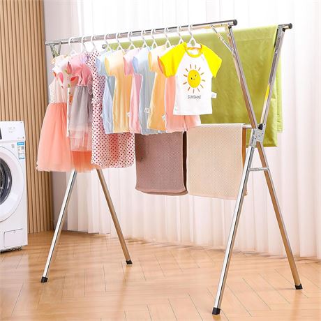 funest Clothes Drying Rack 79 Inches Adjustable &