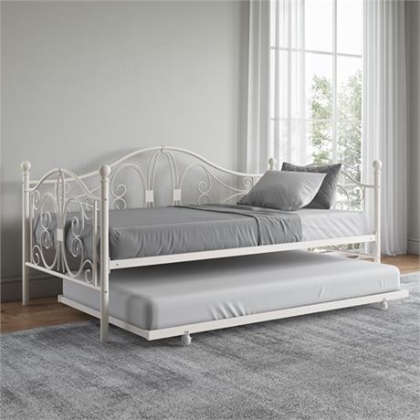 Bombay Twin Metal Daybed and Twin Size Trundle