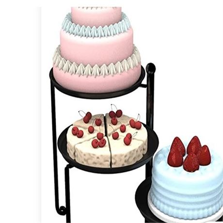WeiteShow 3 Tier Cake Stand Iron Cupcake Stands Dessert Trays Cupcake Display Tr