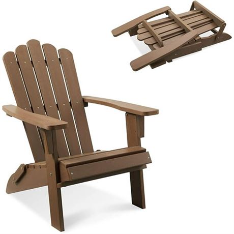 GVDV Adirondack Chair Patio Adirondack Chair Weather Resistant Fire Pit Chair