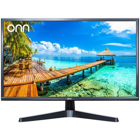 (POWERS ON- PICTURED) Onn. 24  FHD (1920 X 1080p) 75hz Office Monitor