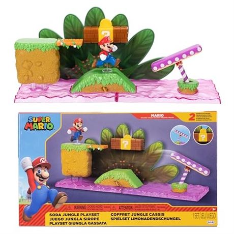 World of Nintendo Super Mario Soda Jungle Playset