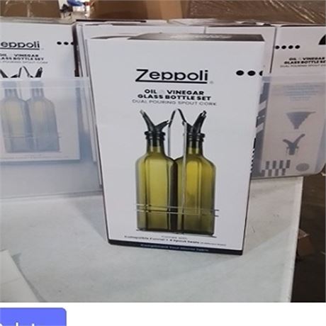 Zeppoli Oil Dispenser Bottle Set - Dual Spout and Pouring ( PACK OF 2 )