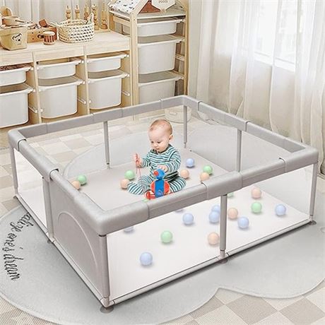 Baby Playpen with Mat Playpen for Babies and Toddlers 7159 Inch Large Play Yard