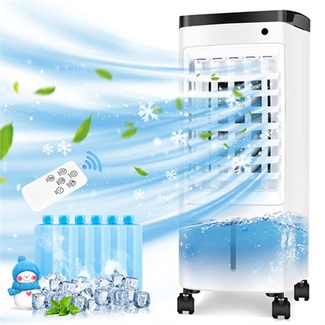 Portable Air Conditioners 3 in 1 Evaporative Air Cooler with 5L Water Tank 3