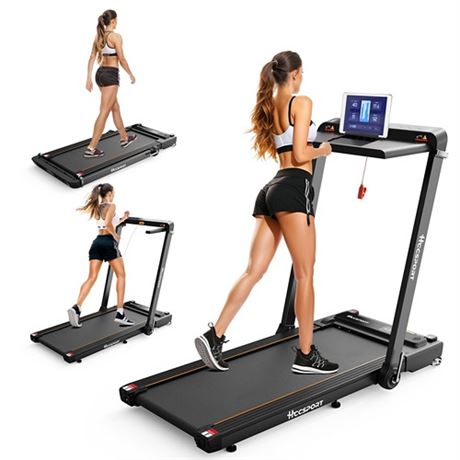 Hccsport Treadmill with Incline  3 in 1 Under Desk