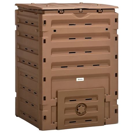 Outsunny Garden Compost Bin 120 Gallon (450L) Garden Composter BPA Free with