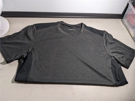 Sport-Tek Mesh Cutout Shirt - Grey - Size Medium