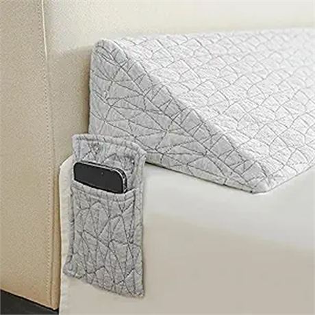 Bed Pillow Wedge for Headboard Gap Size King (76x10x6) Headboard Pillow for Be