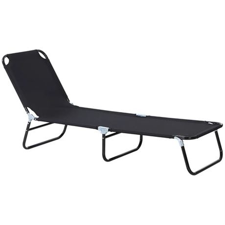 Outsunny Folding Chaise Lounge Pool Chairs