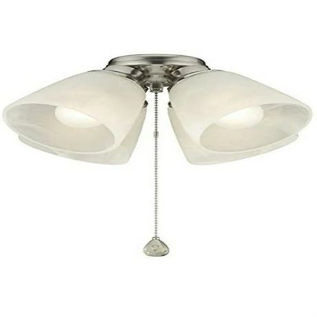Harbor Breeze 0429786 4-Light White Incandescent Ceiling Fan Light Kit Alabaster