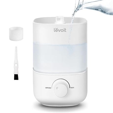 LEVOIT Top Fill Humidifiers for Bedroom 2.5L Tank for Large Room Easy to Fill &