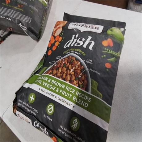 BEST BY-180524- Rachael Ray Nutrish Dish Chicken & Brown Rice Recipe dog food