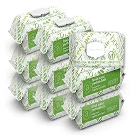 Amazon Elements Baby Wipes Fresh 810 Count Flip-Top Packs Pack of 9