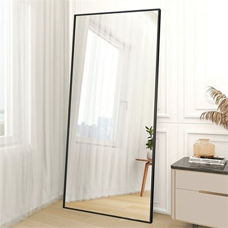 BEAUTYPEAK Wall Mirror Full Length Mirror 71 X31  Rectangle Floor Mirrors for L