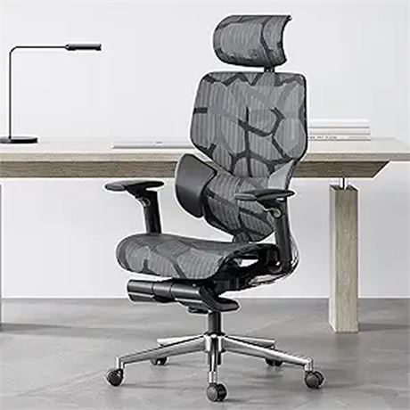 Hbada Ergonomic Office Chair with Elastic Adaptive Lumbar Support High Back Off