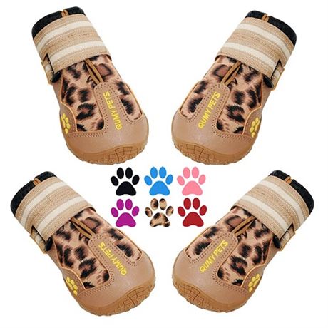 QUMY Dog Shoes for Large Dogs Medium Dog Boots &