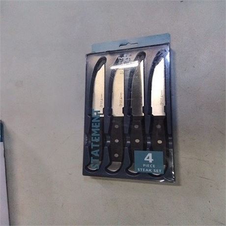 J. A. HENCKLES INTERNATIONAL 4 PIECE STAINLESS STEAK KNIFE SET