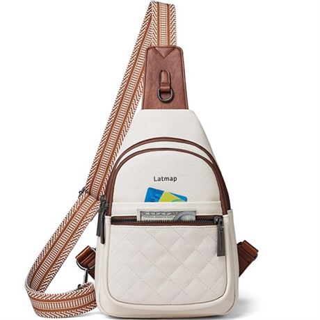 LATMAP Sling Bag For Women Fanny Pack Crossbody Travel Shoulder Belt Bags Tote