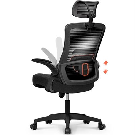 NEO CHAIR Office High Back Mesh Headrest Adjustable Height and Ergonomic Design