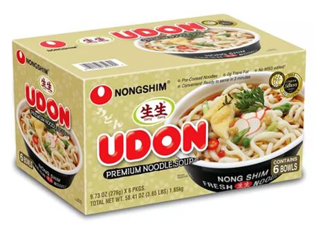 Nongshim Udon Premium Noodle Soup Original: 6 Bowls of 9.73 Oz by Nongshim