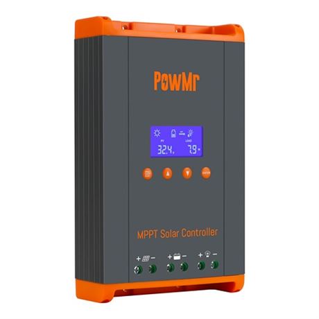 PowMr MPPT Charge Controller 60 amp 12V24V48V160V(Max)DC Input LCD Display S